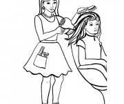 Coloriage Coiffeuse Pour Femme
