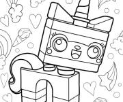 Coloriage Licorne kawaii chat unikitty