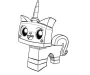 Coloriage Unikitty chat licorne kawaii adorable