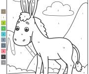 Coloriage &Acirc;ne de Disney par num&eacute;ro