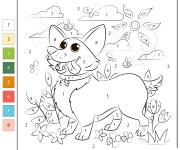 Coloriage Animal par num&eacute;ro