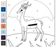 Coloriage Antilope imprimable