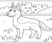 Coloriage Berger allemand pour cmp