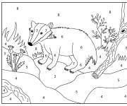 Coloriage Blaireau cp en maternelle