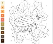 Coloriage Bogue en vecteur par num&eacute;ro