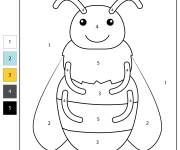 Coloriage Bourdon par num&eacute;ro