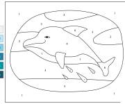 Coloriage Dauphin souriant