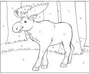 Coloriage &Eacute;lan adulte par num&eacute;ro de 1-11