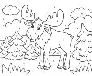 Coloriage &Eacute;lan kawaii cp par num&eacute;ro