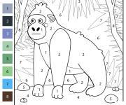 Coloriage Gorille cp