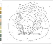 Coloriage hu&icirc;tre facile par num&eacute;ro