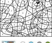 Coloriage Lion num&eacute;rot&eacute;