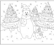 Coloriage Ours polaire de No&euml;l