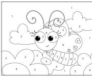 Coloriage Papillon style dessin anim&eacute; cp pour maternelle