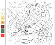 Coloriage Scorpion num&eacute;rot&eacute;