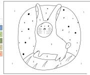Coloriage Tenu de lapin de P&acirc;ques