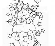 Coloriage Botte de Noel Magique ce1 facile