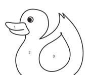 Coloriage et dessins gratuit Canard magique CE1 facile à imprimer