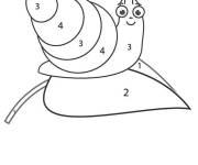 Coloriage et dessins gratuit Joli escargot magique CE1 à imprimer