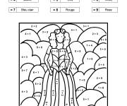 Coloriage Joli princesse magique ce1