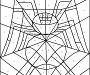 Coloriage Magique ce1 araign&eacute;e