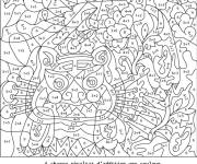 Coloriage Magique CE1 avec liste de num&eacute;ros &agrave; colorier