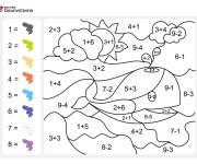 Coloriage et dessins gratuit Magique ce1 baleine à imprimer