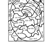 Coloriage Magique CE1 calcul addition, soustraction et multiplication