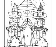 Coloriage Magique ce1 ch&acirc;teau du roi
