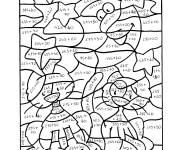 Coloriage Magique CE1 chats et calculs