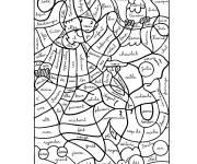 Coloriage Magique CE1 de grammaire indienne avec perroquet