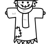 Coloriage Magique ce1 &eacute;pouvantail