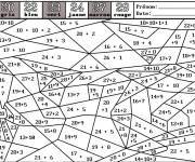 Coloriage Magique CE1 fiche pour apprendre l'addition
