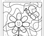Coloriage et dessins gratuit Magique ce1 fleur et papillon à imprimer