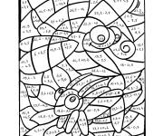 Coloriage Magique CE1 insectes et calculs