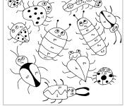 Coloriage Magique ce1 insectes et syllabes