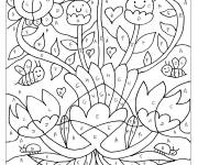 Coloriage Magique ce1 jardin potager