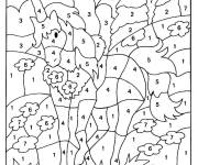 Coloriage Magique ce1 licorne