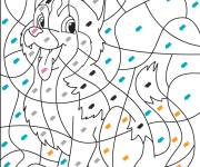 Coloriage Magique ce1 loups