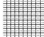 Coloriage Magique CE1 math&eacute;matiques en tableau