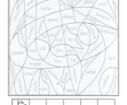 Coloriage Magique CE1 mots et syllabes &agrave; colorier