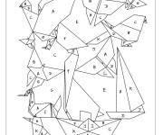 Coloriage Magique ce1 origami