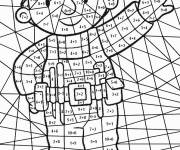 Coloriage Magique CE1 ouvrier de chantier