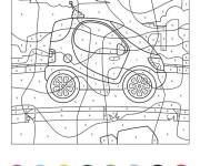 Coloriage Magique CE1 petite voiture