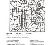 Coloriage Magique CE1 pieuvre
