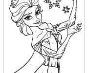 Coloriage Magique ce1 princesse Elsa