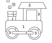 Coloriage et dessins gratuit Magique CE1 une locomotive de train à imprimer
