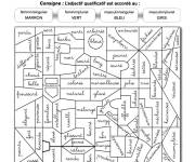 Coloriage Magique ce1 vocabulaire et couleurs 