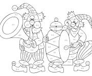 Coloriage Magique cod&eacute; ce1 et clowns