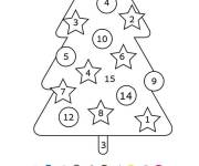 Coloriage et dessins gratuit Sapin de no&euml;l magique CE1 &agrave; impri à imprimer